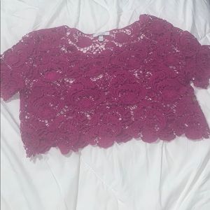 Floral fashionable crop top 💜